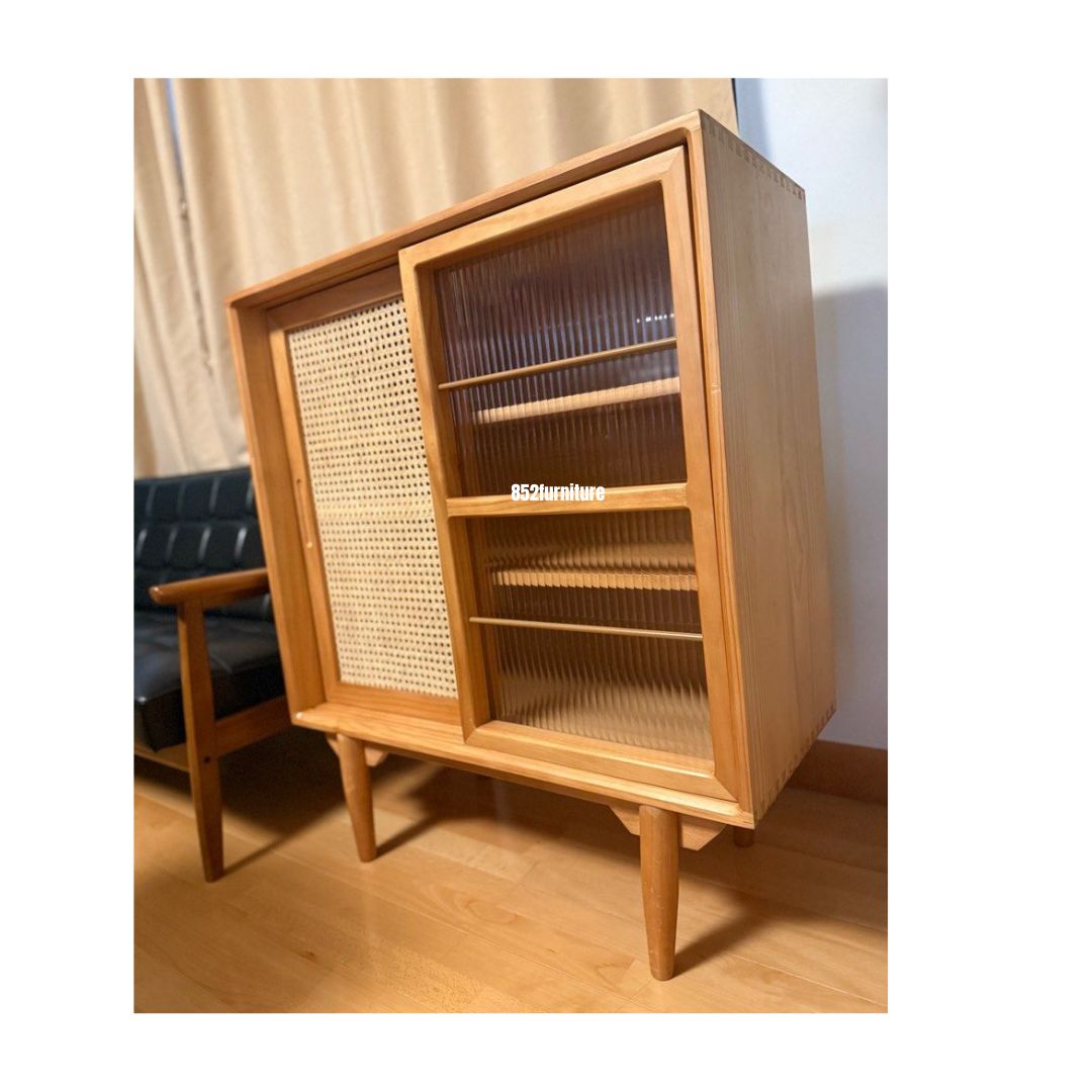(包送貨安裝 | Delivery and Assembly Included) A581藤織門餐邊櫃(rattan dining sideboard)