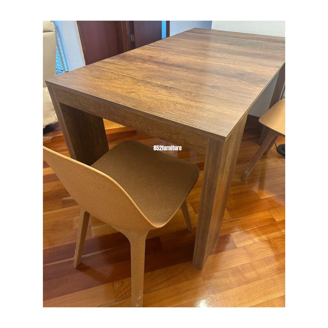 (包送貨安裝 | Delivery and Assembly Included) A397 實木申縮餐桌 (Wooden extendable dining table)