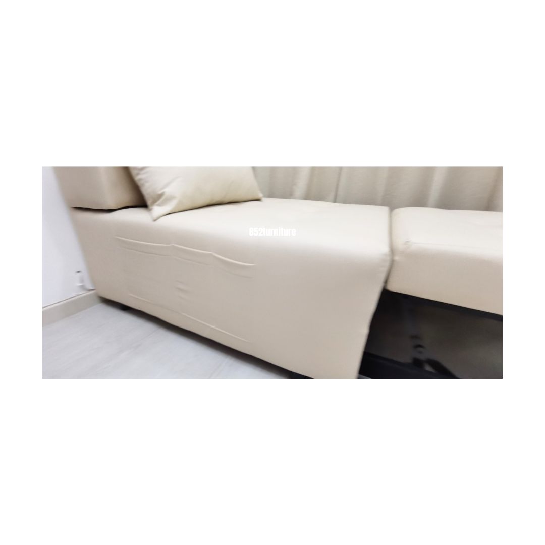 (包送貨安裝 | Delivery and Assembly Included) A378布藝梳化床 (wooden fabric sofa bed)