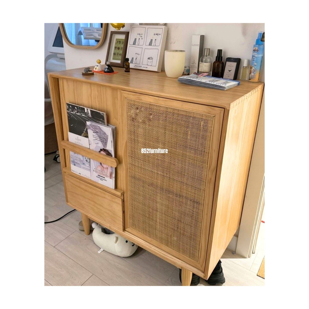 (包送貨安裝 | Delivery and Assembly Included) A587藤織面餐邊櫃 (Dining sideboard)
