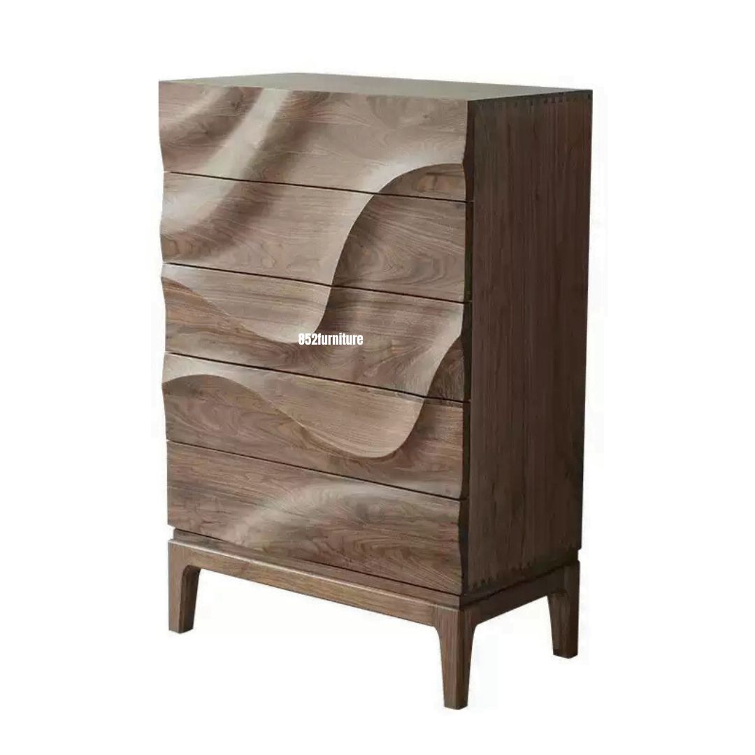 (包送貨安裝 | Delivery and Assembly Included) A589實木五斗櫃 (Solid wood chest of drawers)
