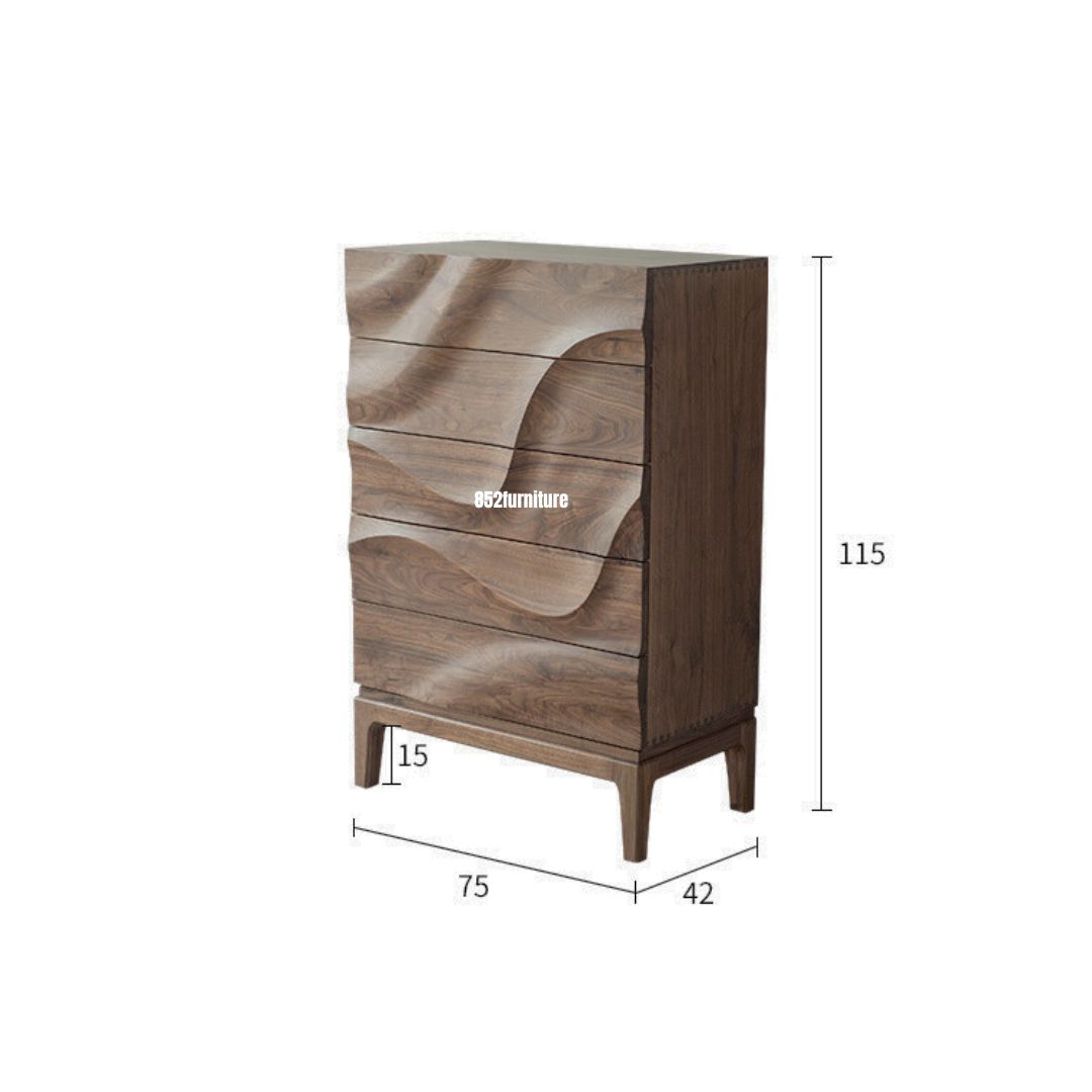 (包送貨安裝 | Delivery and Assembly Included) A589實木五斗櫃 (Solid wood chest of drawers)