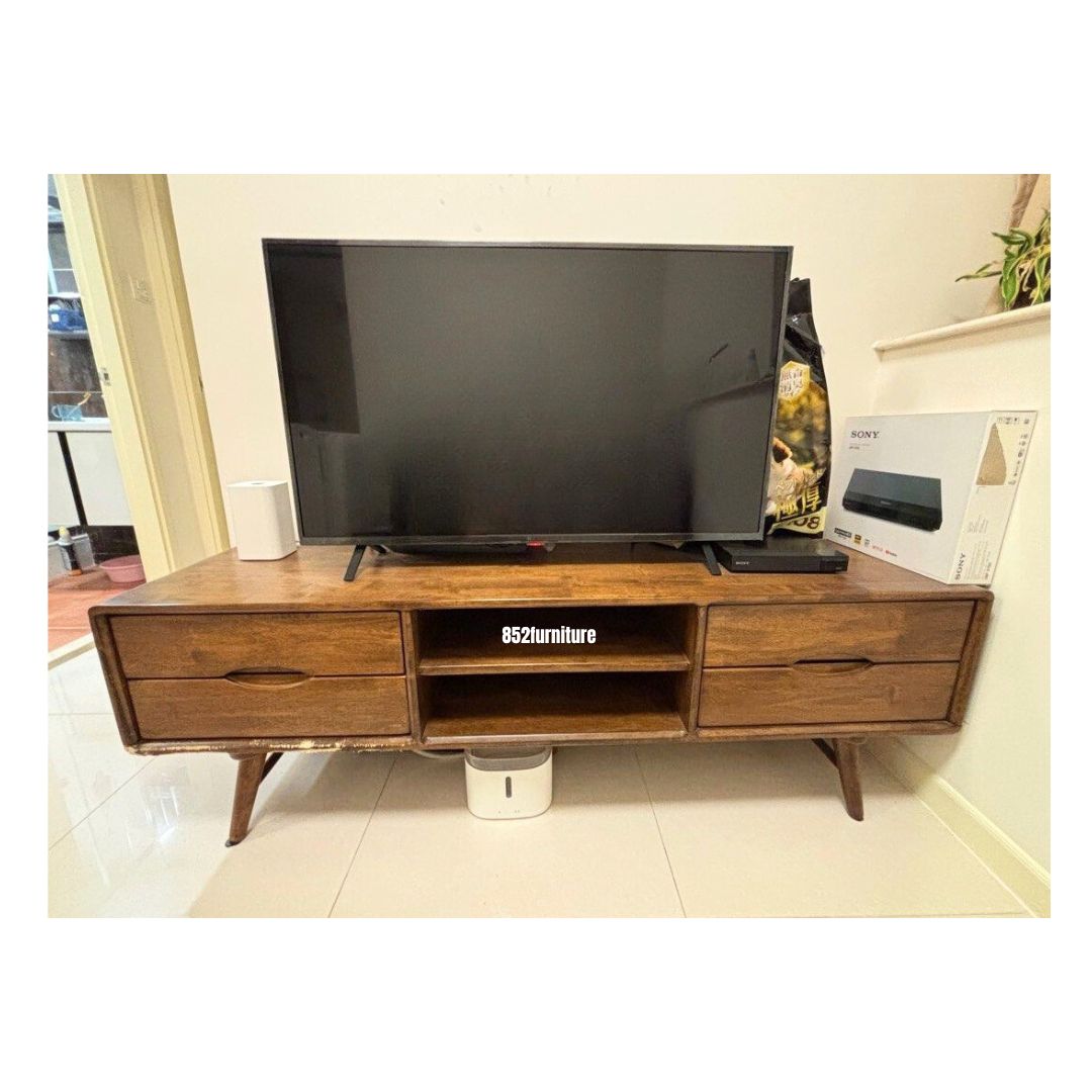 (包送貨安裝 | Delivery and Assembly Included)  A207 實木電視櫃 (TV Cabinet)