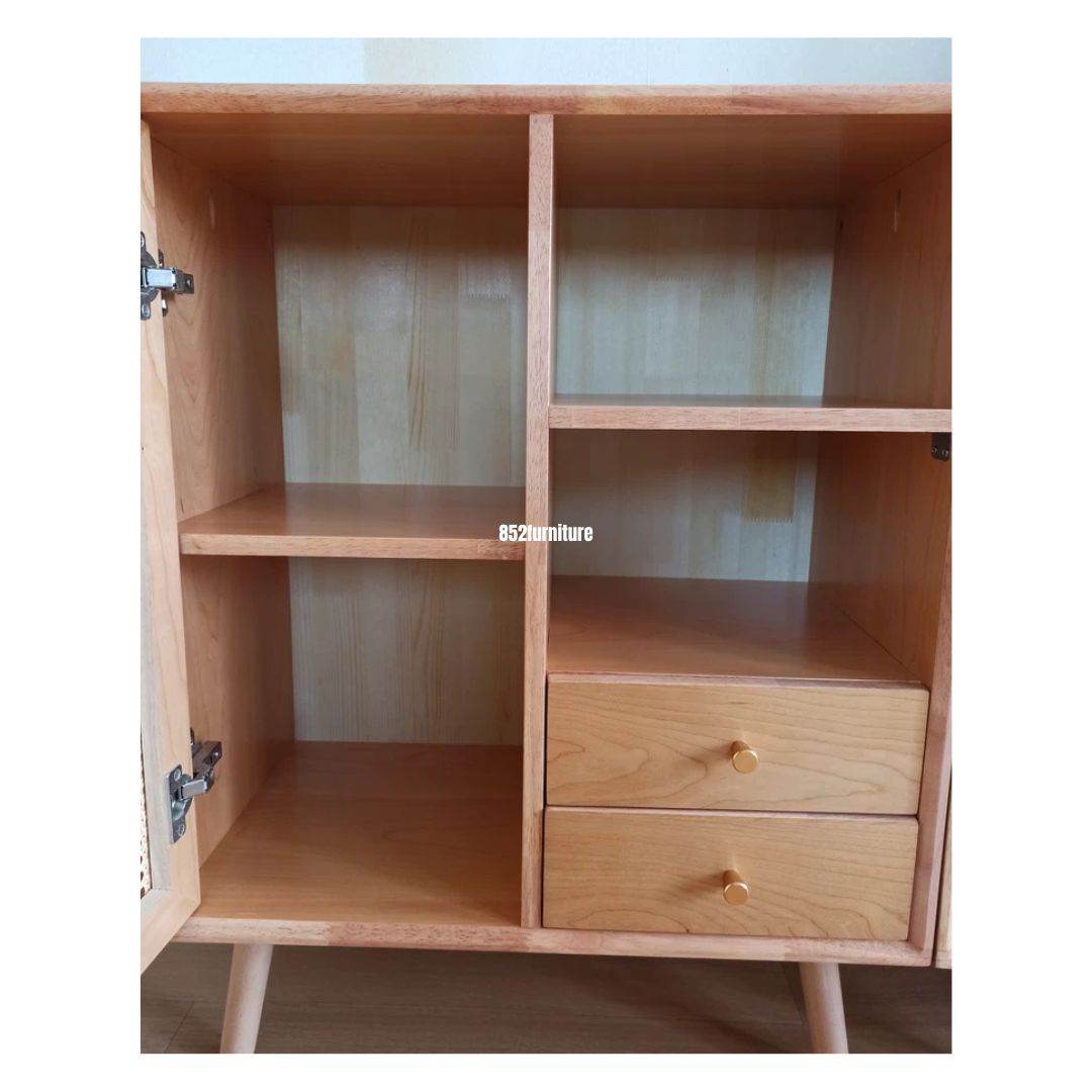 (包送貨安裝 | Delivery and Assembly Included) A598藤織面餐邊櫃 (Dining sideboard)