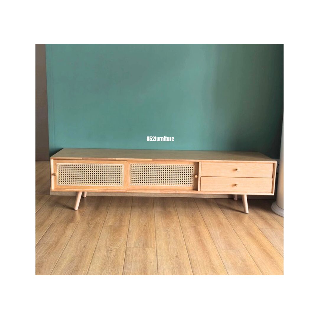(包送貨安裝 | Delivery and Assembly Included) A597 實木電視櫃 (Tv cabinet)