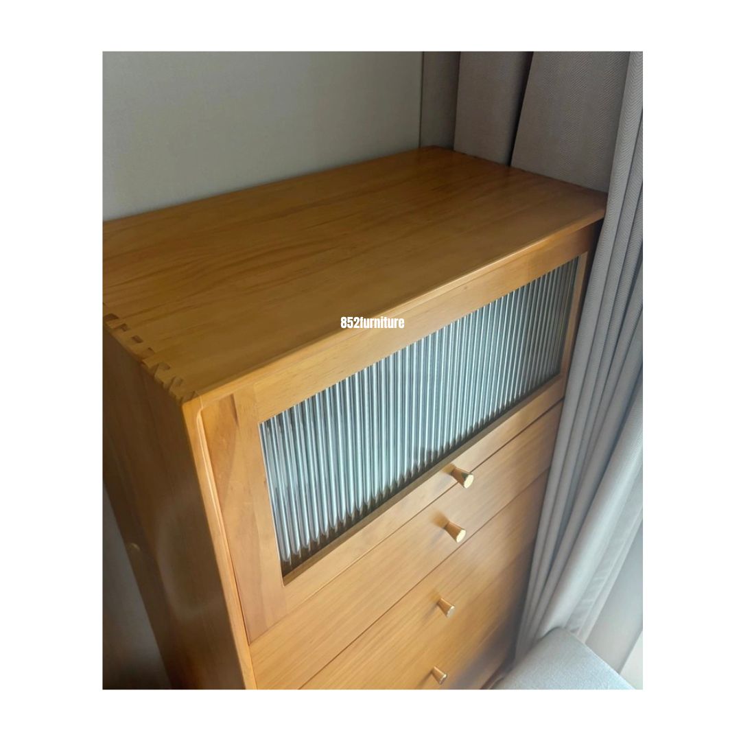 (包送貨安裝 | Delivery and Assembly Included) A600日式實木五斗櫃 (chest of drawers)