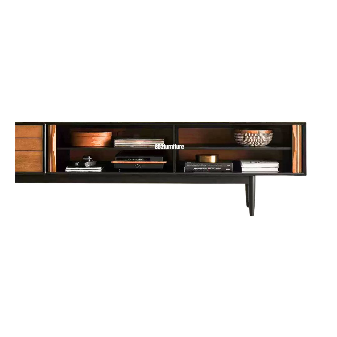 (包送貨安裝 | Delivery and Assembly Included) A602實木千頁電視櫃 (tv cabinet)
