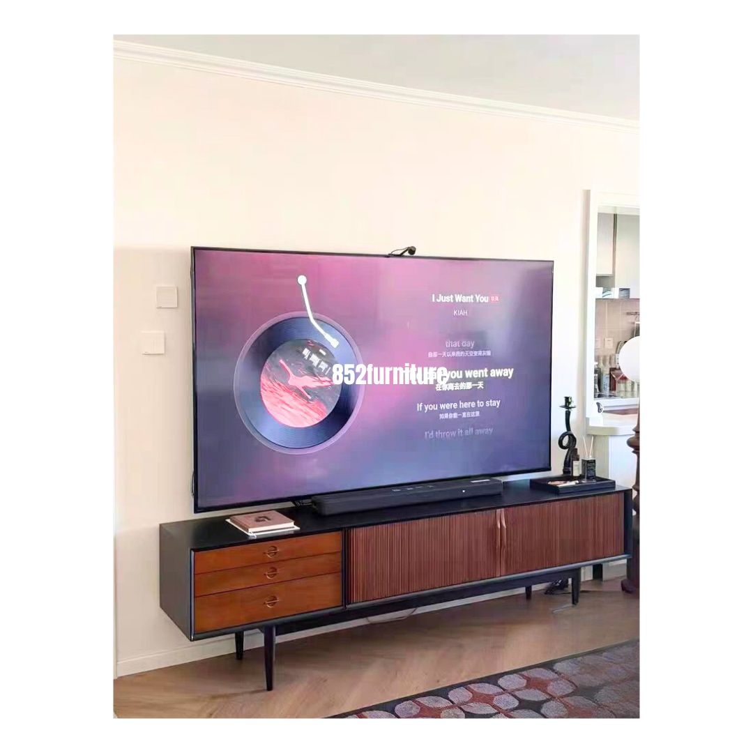 (包送貨安裝 | Delivery and Assembly Included) A602實木千頁電視櫃 (tv cabinet)