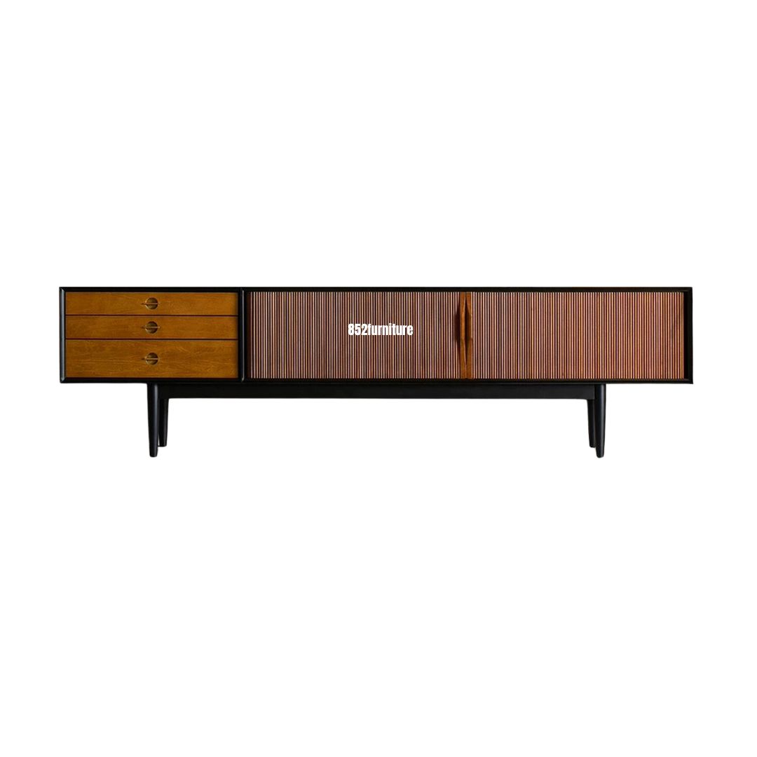 (包送貨安裝 | Delivery and Assembly Included) A602實木千頁電視櫃 (tv cabinet)