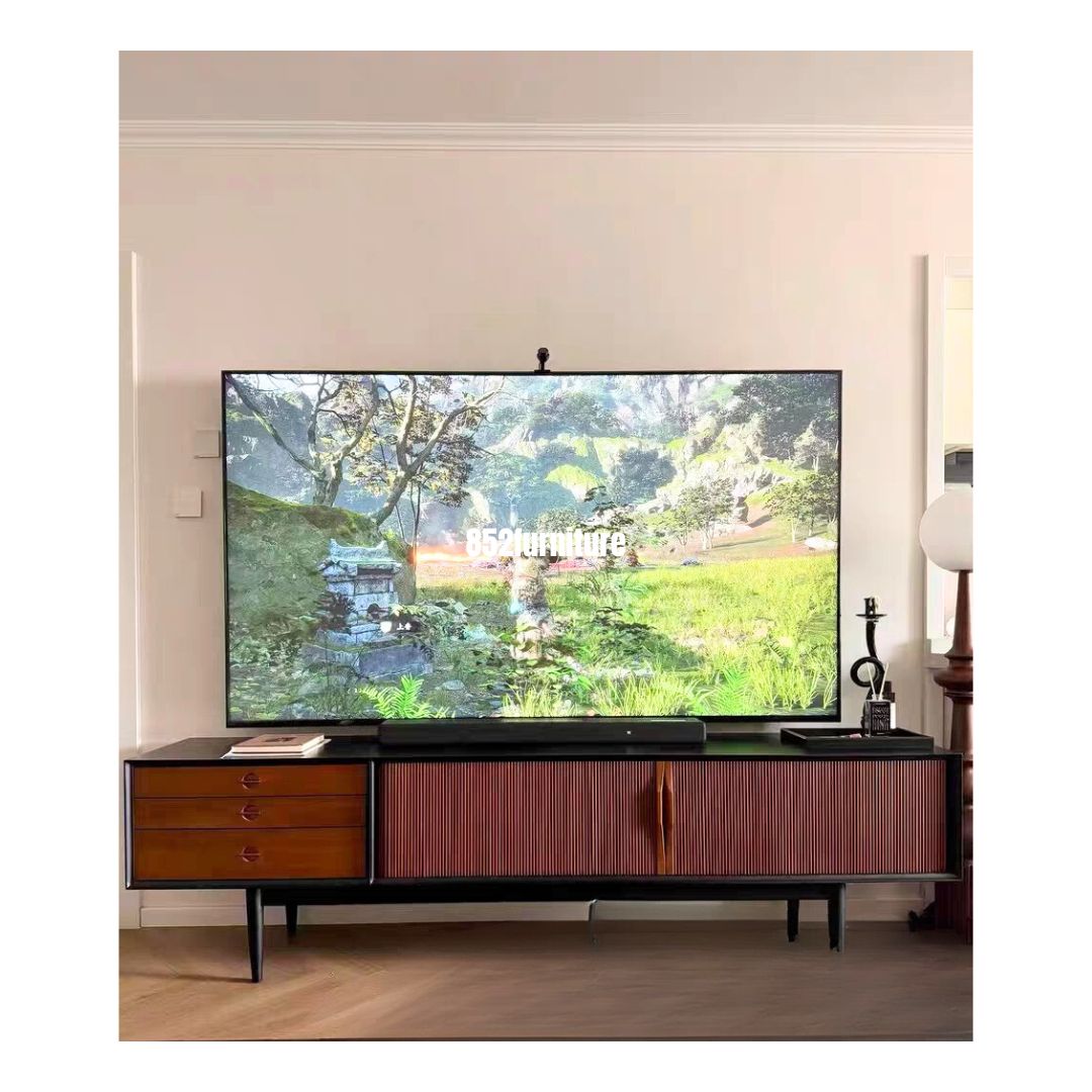(包送貨安裝 | Delivery and Assembly Included) A602實木千頁電視櫃 (tv cabinet)