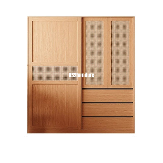 (包送貨安裝 | Delivery and Assembly Included) A605 趟門衣櫃 (Wooden sliding door wardrobe)