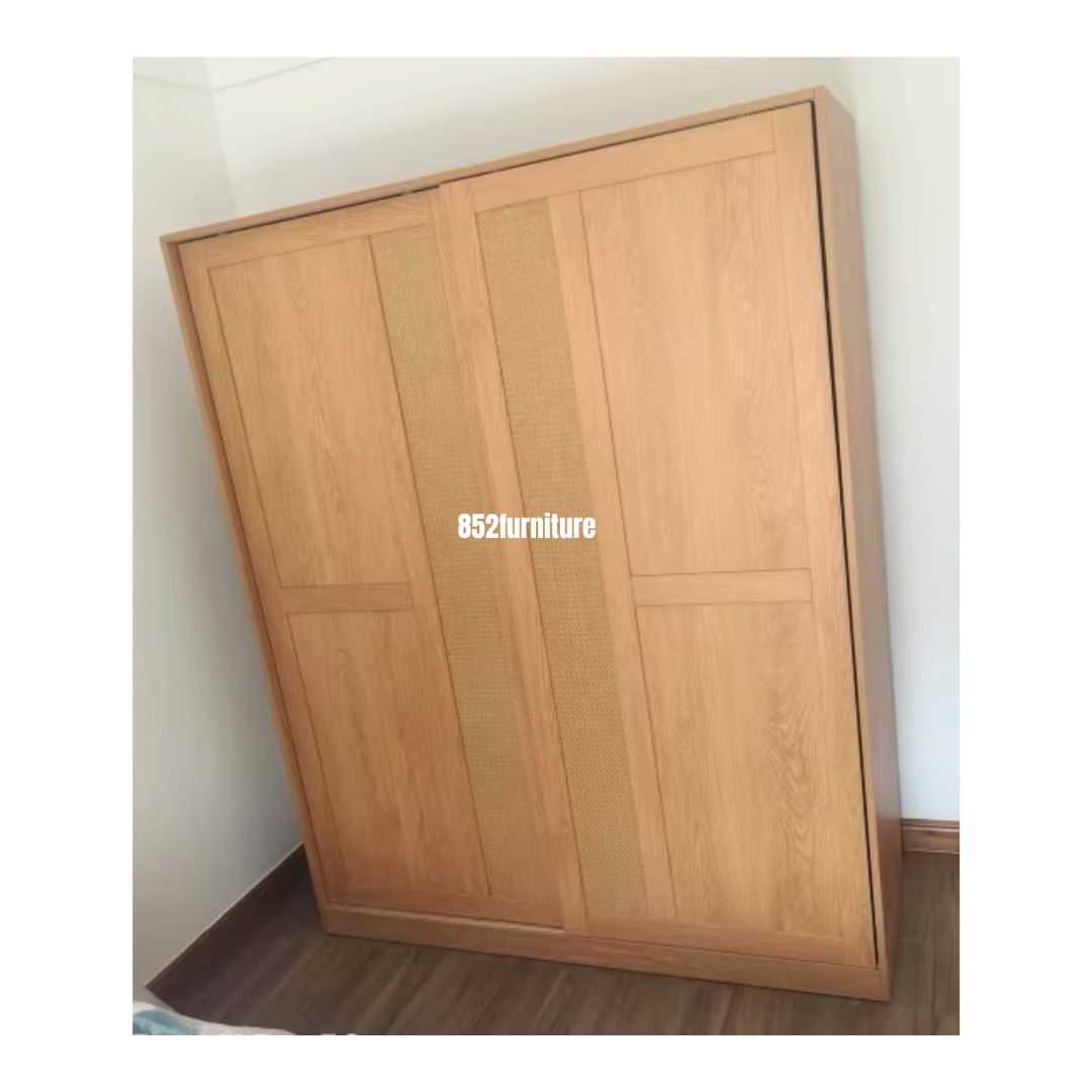 (包送貨安裝 | Delivery and Assembly Included) A606 趟門衣櫃 (Wooden sliding door wardrobe)