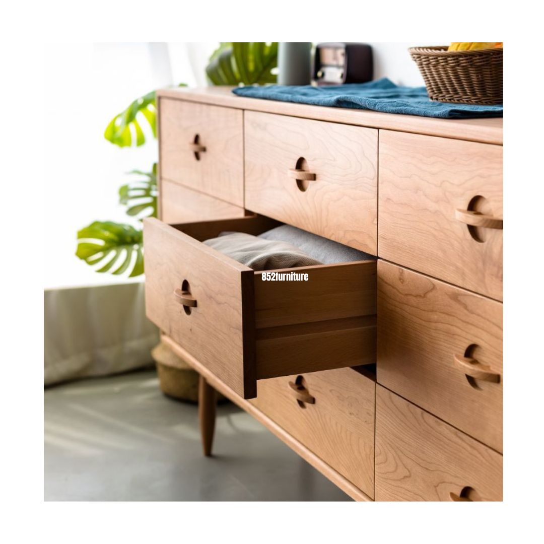 (包送貨安裝 | Delivery and Assembly Included) A609實木九斗櫃 (Chest of drawers)