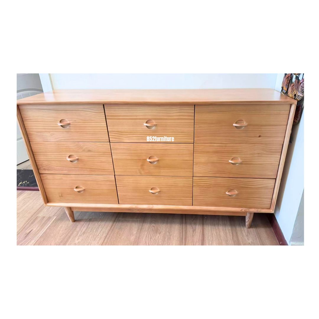 (包送貨安裝 | Delivery and Assembly Included) A609實木九斗櫃 (Chest of drawers)