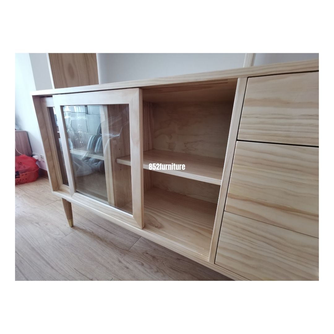 (包送貨安裝 | Delivery and Assembly Included) A066實木餐邊櫃 (dining sideboard)