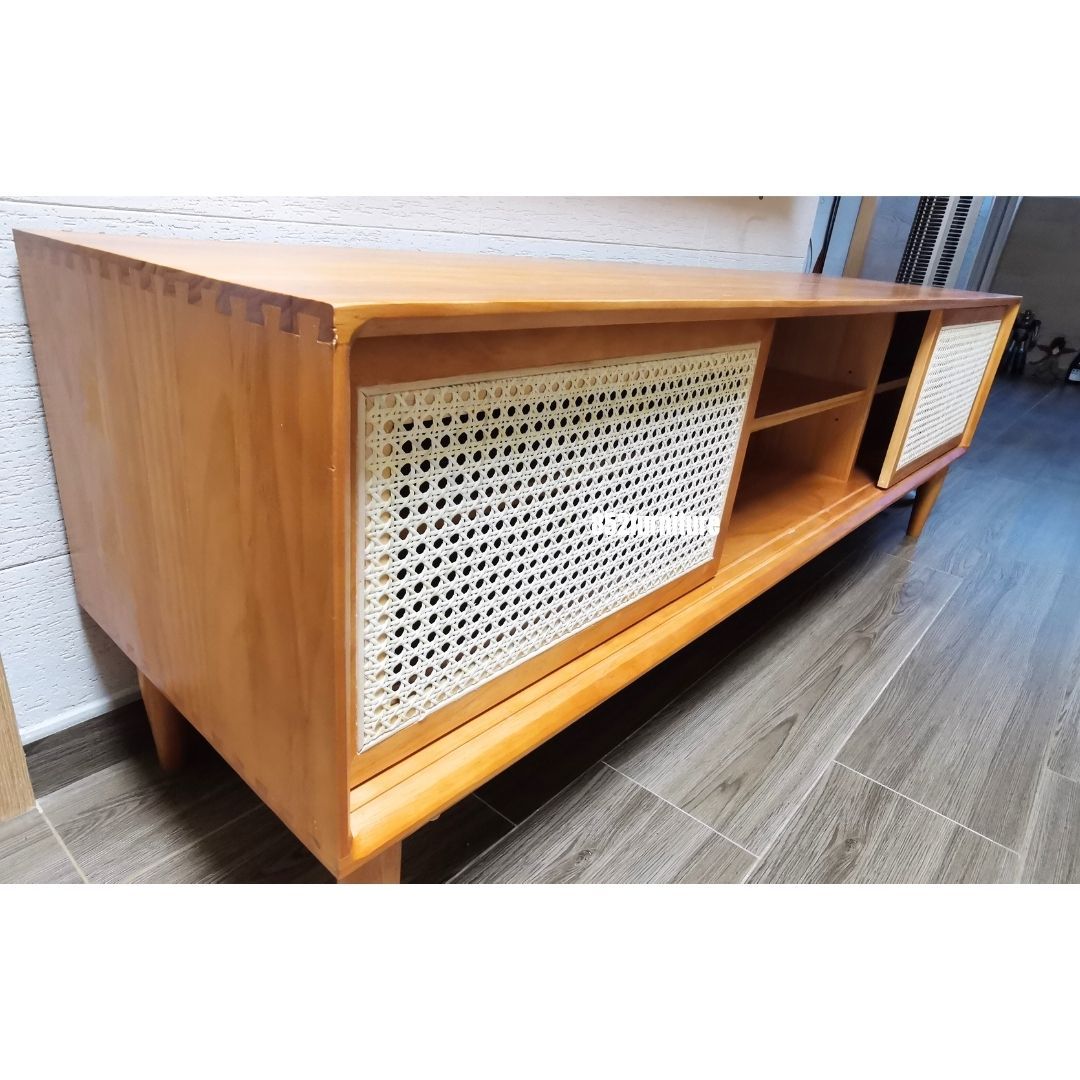 (包送貨安裝 | Delivery and Assembly Included)  A169日式藤面電視櫃 (Rattan tv cabinet)