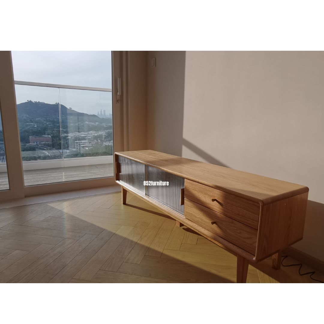 (包送貨安裝 | Delivery and Assembly Included) A018 實木電視櫃 (tv cabinet)
