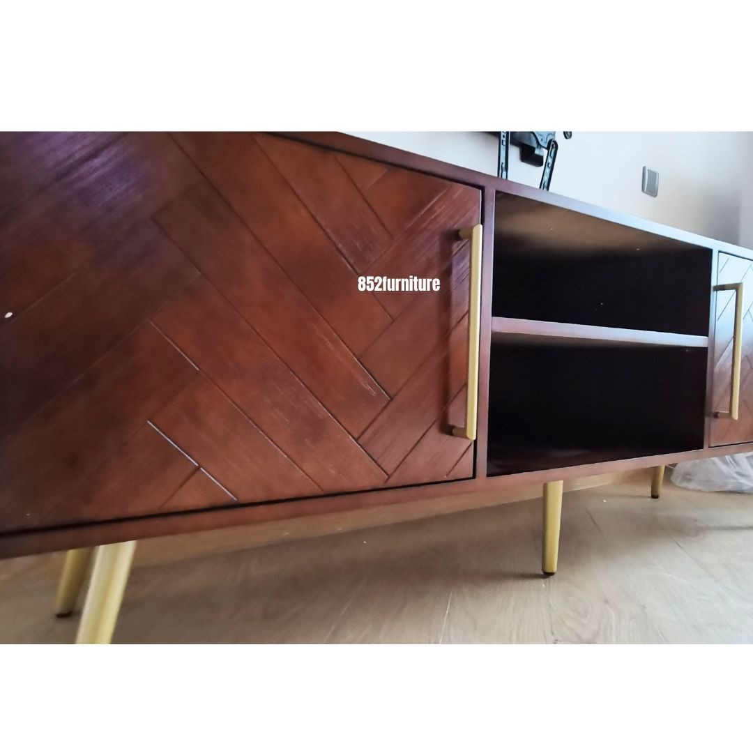 (包送貨安裝 | Delivery and Assembly Included)  A017中古風電視櫃 (Retro Tv Cabinet)