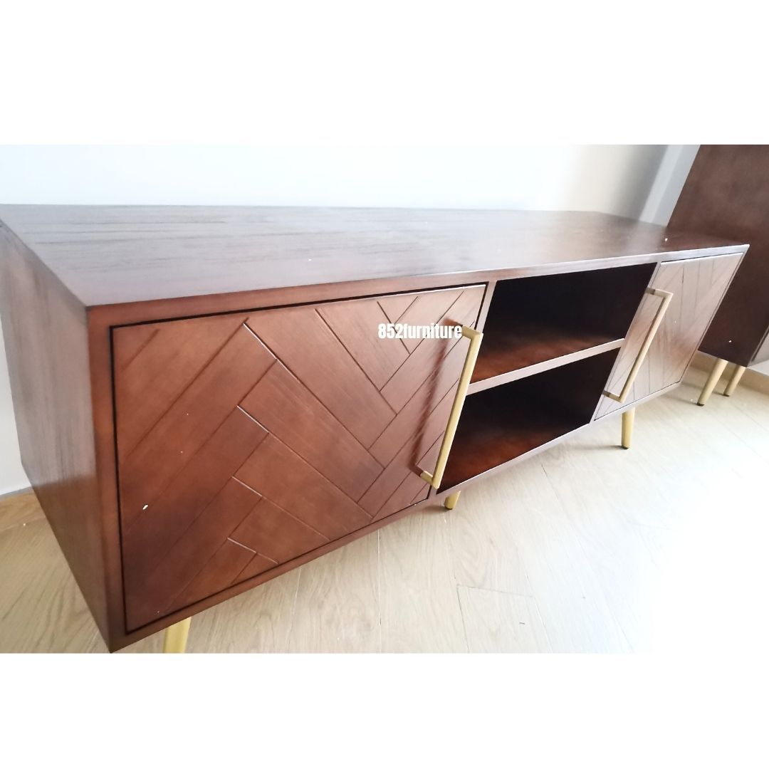 (包送貨安裝 | Delivery and Assembly Included)  A017中古風電視櫃 (Retro Tv Cabinet)