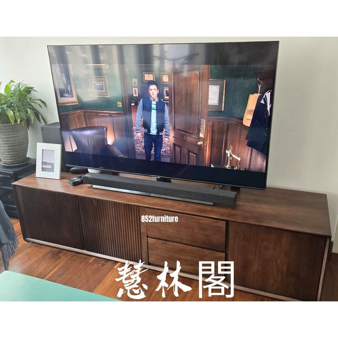 (包送貨安裝 | Delivery and Assembly Included)  A173日式實木電視櫃 (Wooden tv cabinet)