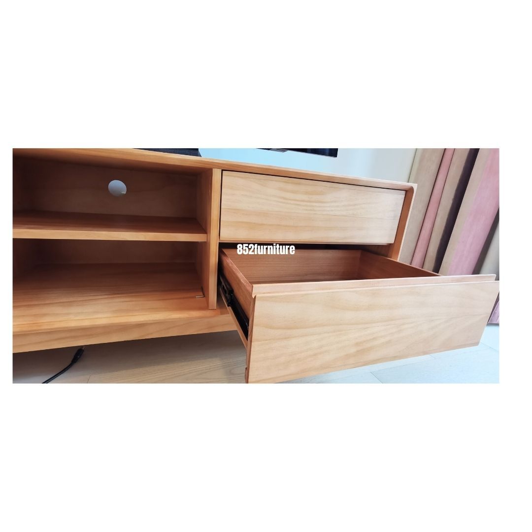 (包送貨安裝 | Delivery and Assembly Included) A414 日式實木電視櫃 (japanese style tv cabinet)