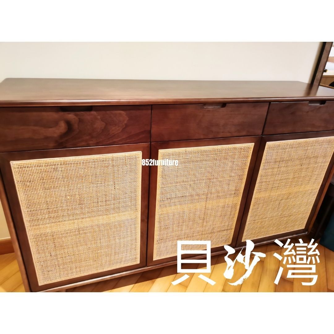 (包送貨安裝 | Delivery and Assembly Included) A277日式藤織面鞋櫃 (rattan shoe cabinet)