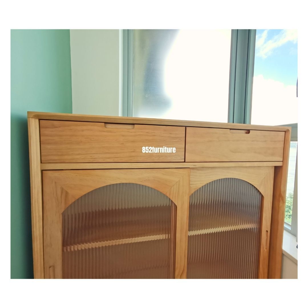 (包送貨安裝 | Delivery and Assembly Included)  A074長虹玻璃餐邊櫃 (Wooden sideboard)