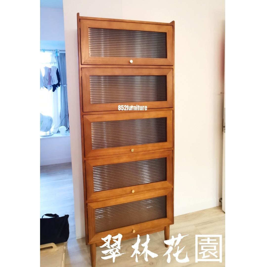 (包送裝安裝 | delivery and assembly included) A149長虹玻璃餐櫃 (Reeded Glass Sideboard)
