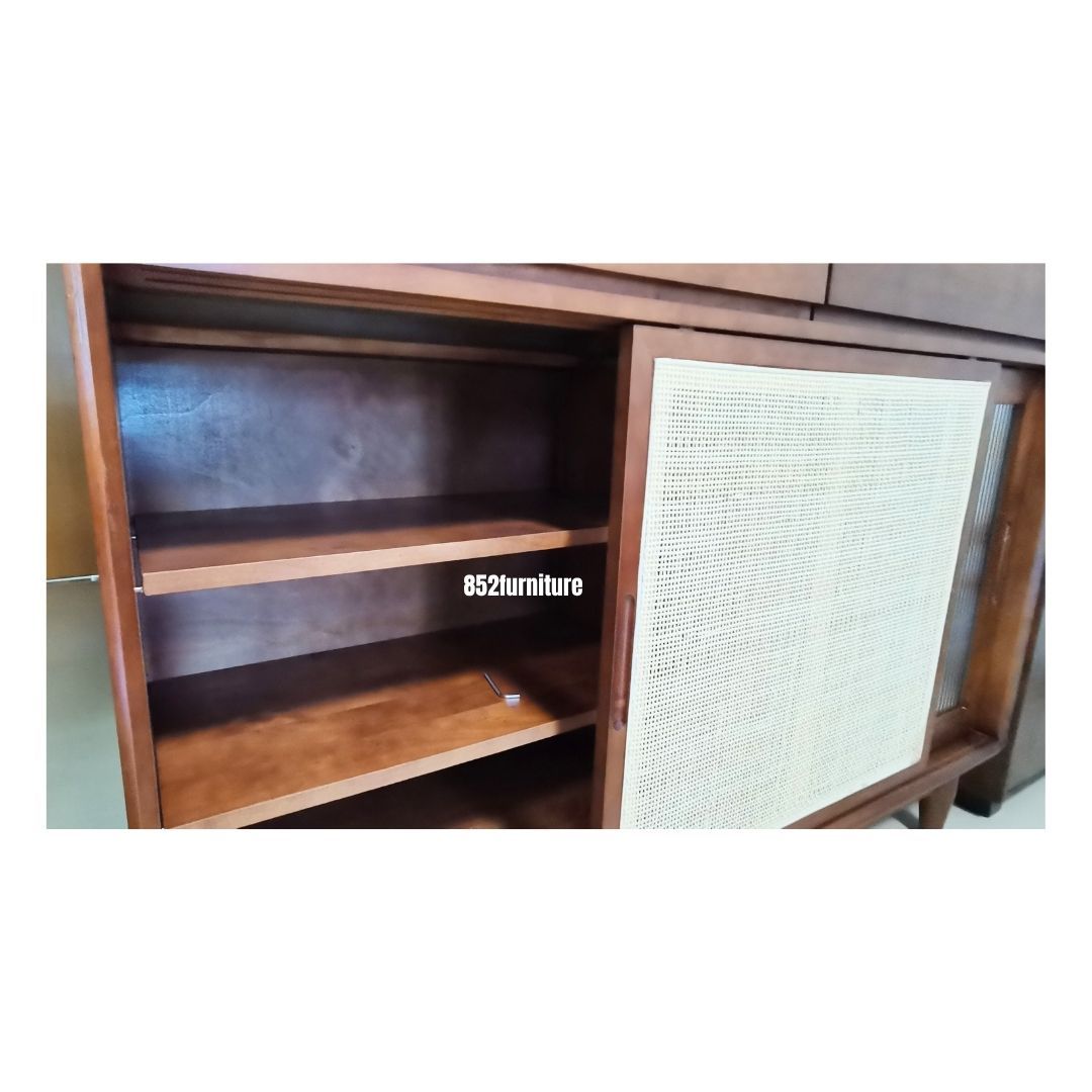 (包送貨安裝 | Delivery and Assembly Included)  A421日式實木餐邊櫃 (Japanese Style Sideboard)