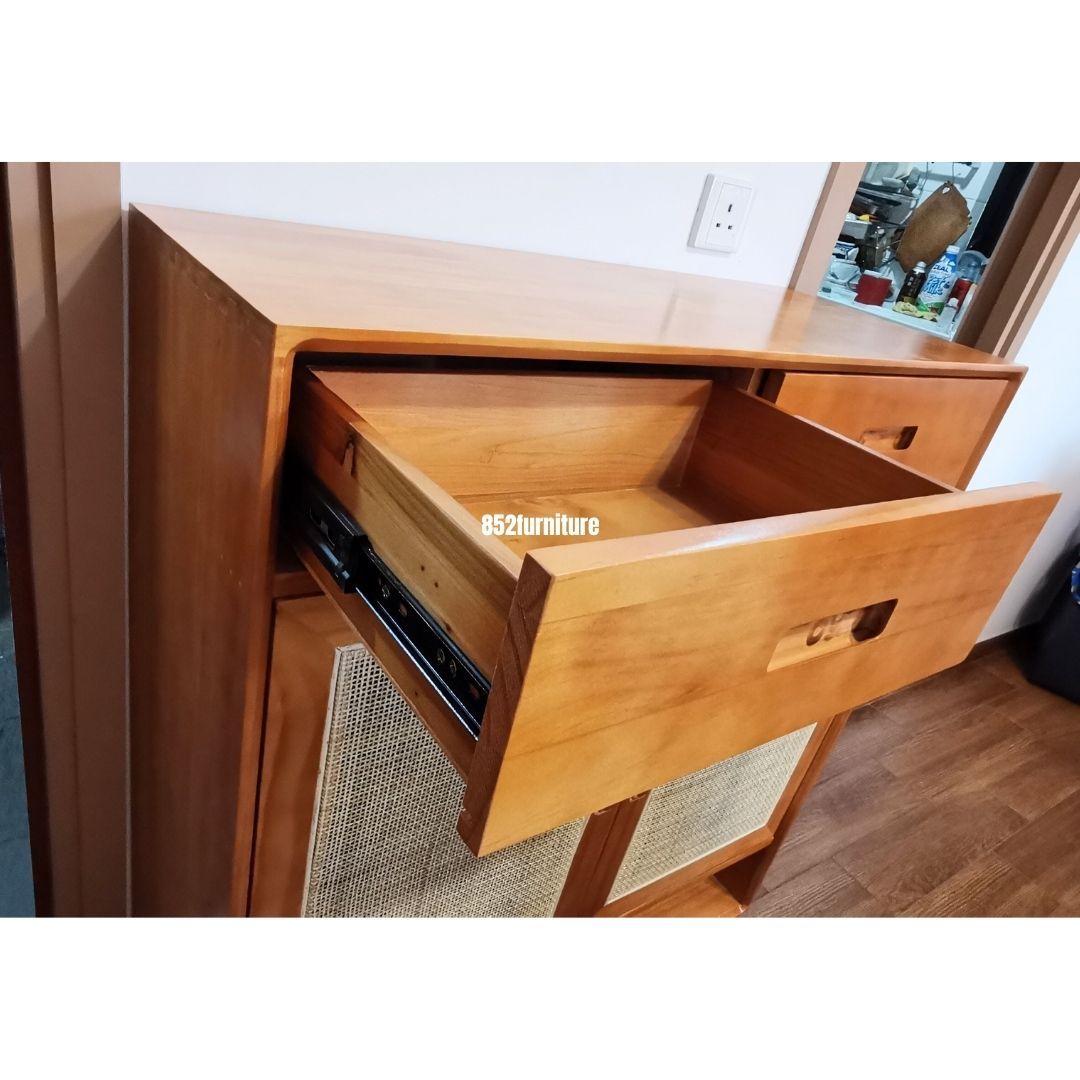 (包送貨安裝 | Delivery and Assembly Included) A121 日式藤織面鞋櫃 (rattan shoe cabinet)