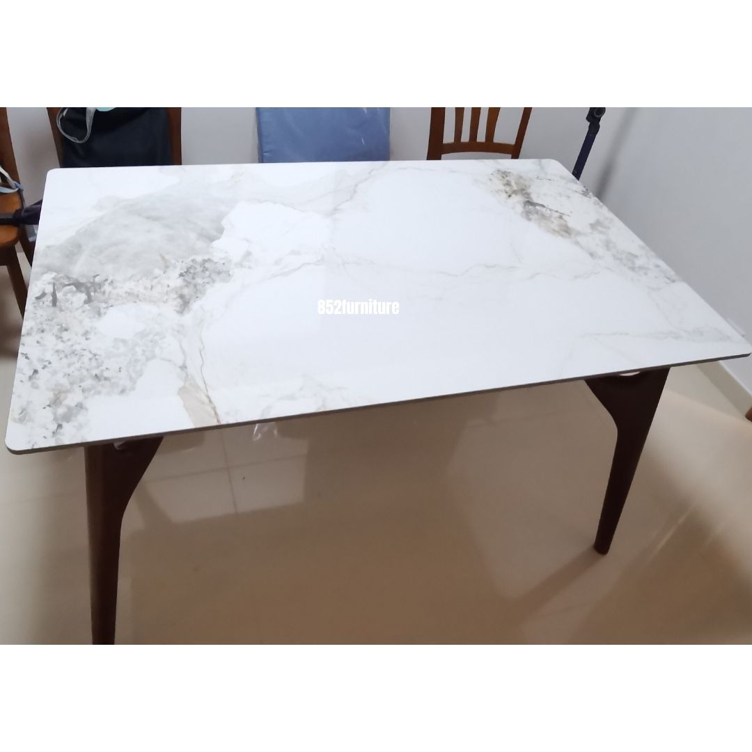 (包送貨安裝 | Delivery and Assembly Included)   A176意式岩板餐桌(Slate Dining Table)