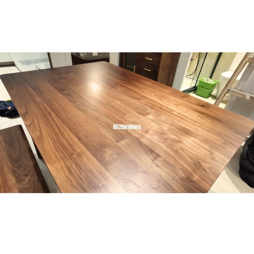 (包送貨安裝 | Delivery and Assembly Included) A186 日式胡桃木餐桌 (Walnut Dining Table)