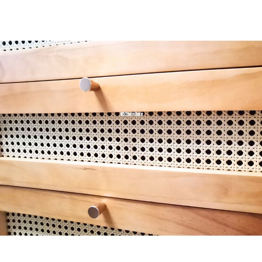 (包送貨安裝 | Delivery and Assembly Included) A292 日式藤面斗櫃 (Rattan chest of drawers)