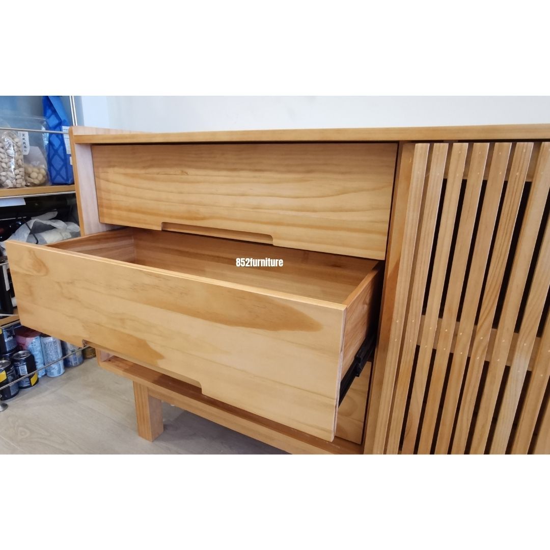 (包送貨安裝 | Delivery and Assembly Included) A515日式實木餐邊櫃 (wooden dining sideboard)