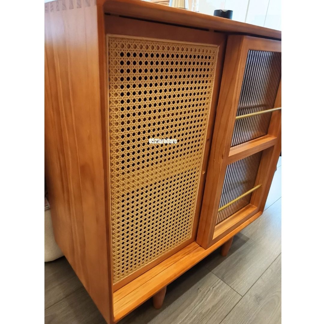 (包送貨安裝 | Delivery and Assembly Included) A526藤織面餐邊櫃 (Dining sideboard)