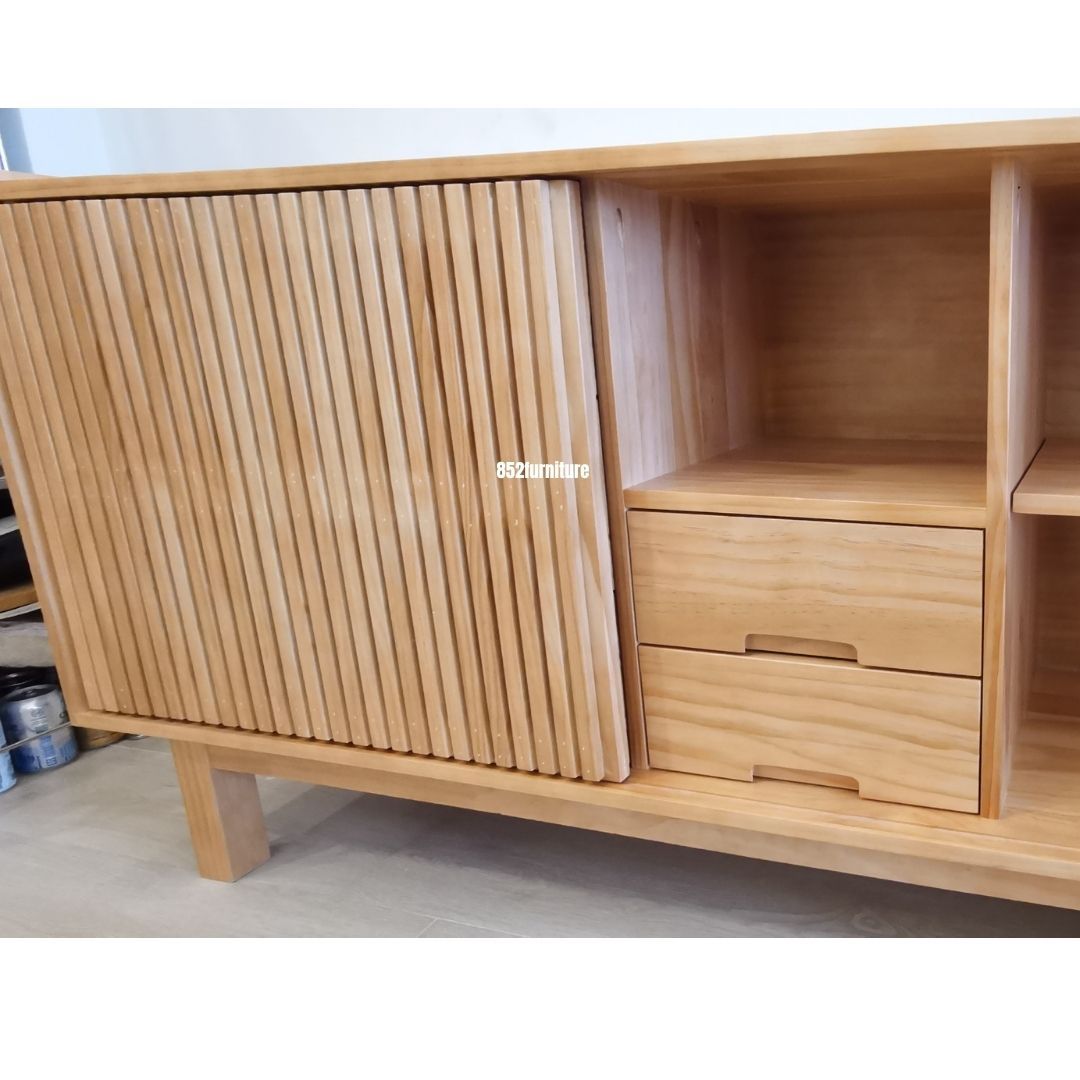 (包送貨安裝 | Delivery and Assembly Included) A515日式實木餐邊櫃 (wooden dining sideboard)