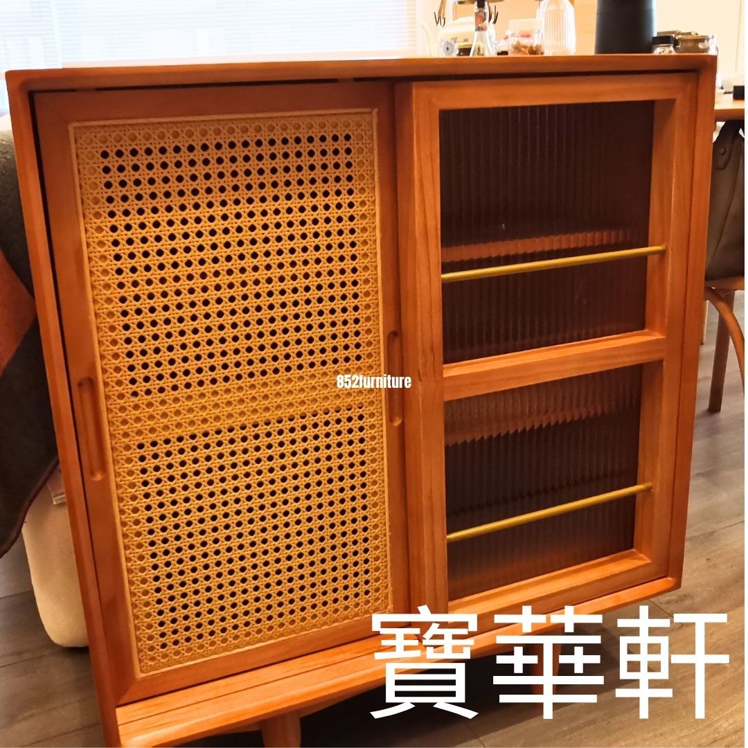 (包送貨安裝 | Delivery and Assembly Included) A526藤織面餐邊櫃 (Dining sideboard)