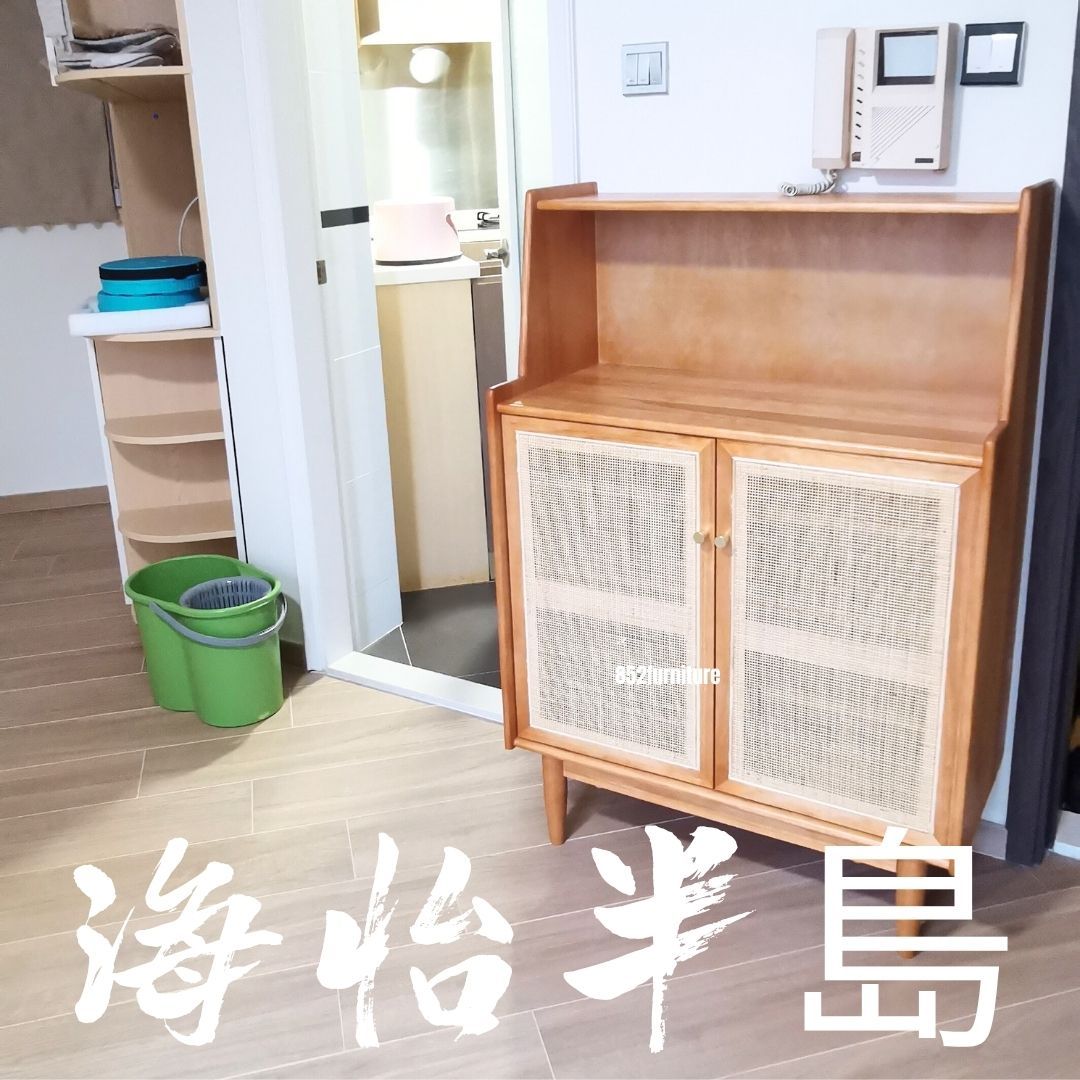 (包送貨安裝 | Delivery and Assembly Included) A124 簡約日式藤鞋櫃 (rattan shoe cabinet)