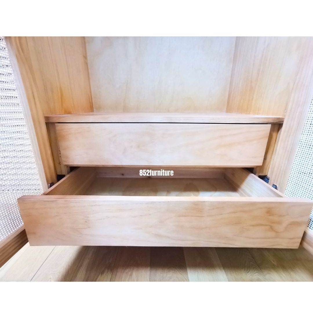 (包送貨安裝 | Delivery and Assembly Included) A259 藤面衣櫃 (Rattan Wardrobe)