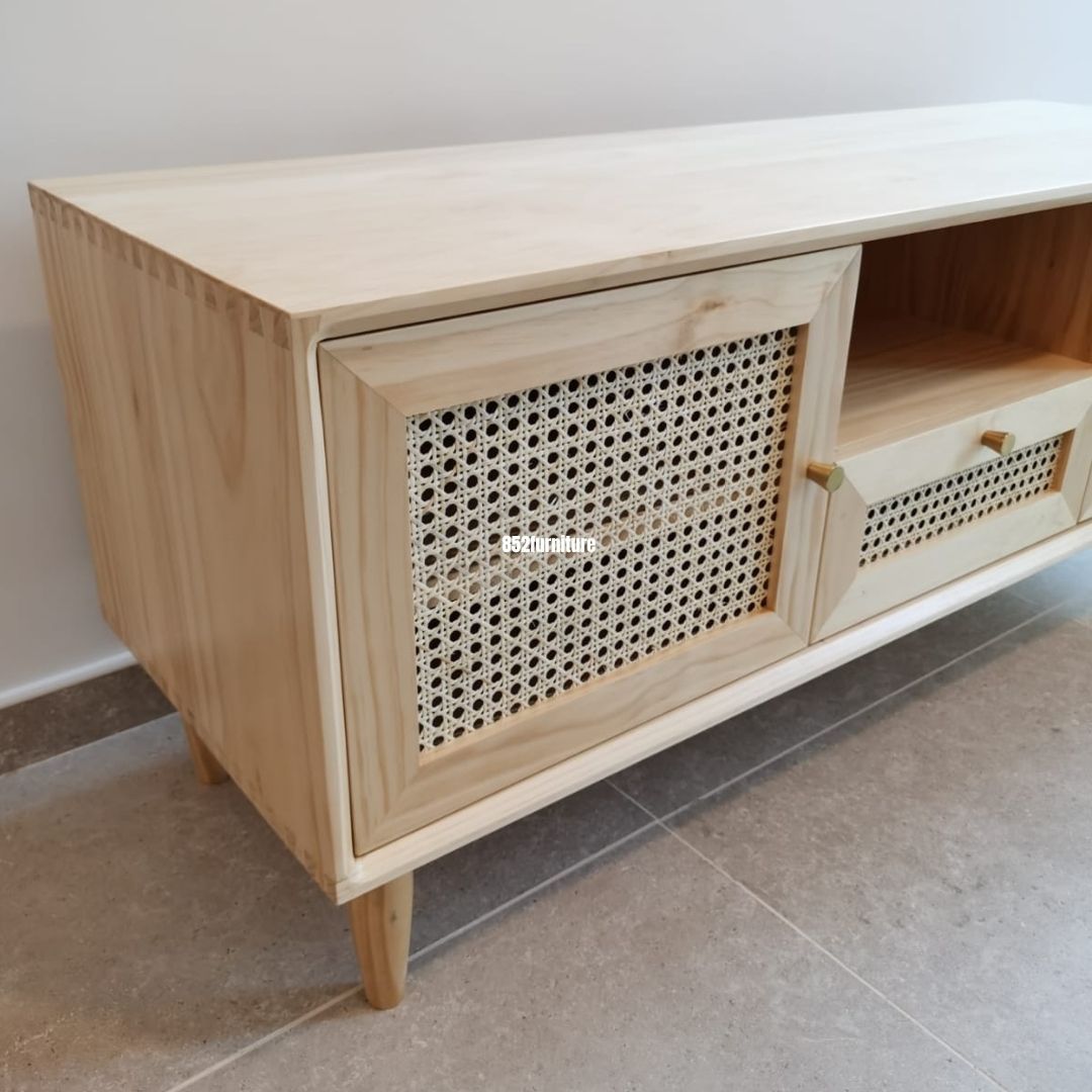 (包送貨安裝 | Delivery and Assembly Included) A148 藤織面電視櫃 (rattan tv cabinet)