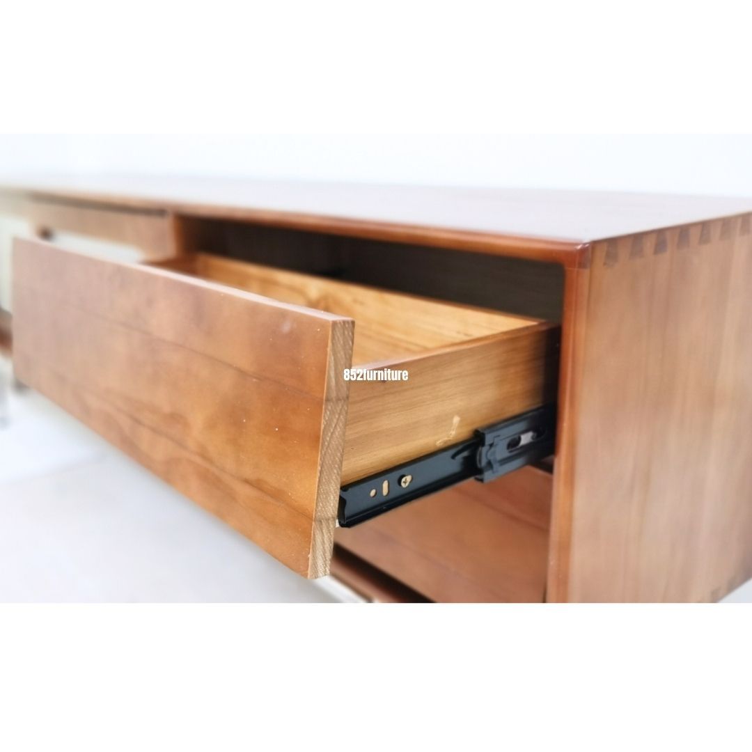 (包送貨安裝 | Delivery and Assembly Included)   A174日式玻璃電視櫃 (Wooden tv cabinet)