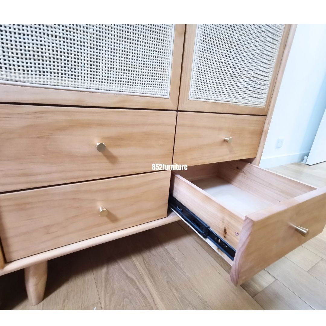 (包送貨安裝 | Delivery and Assembly Included) A258 藤面衣櫃 (Rattan Wardrobe)