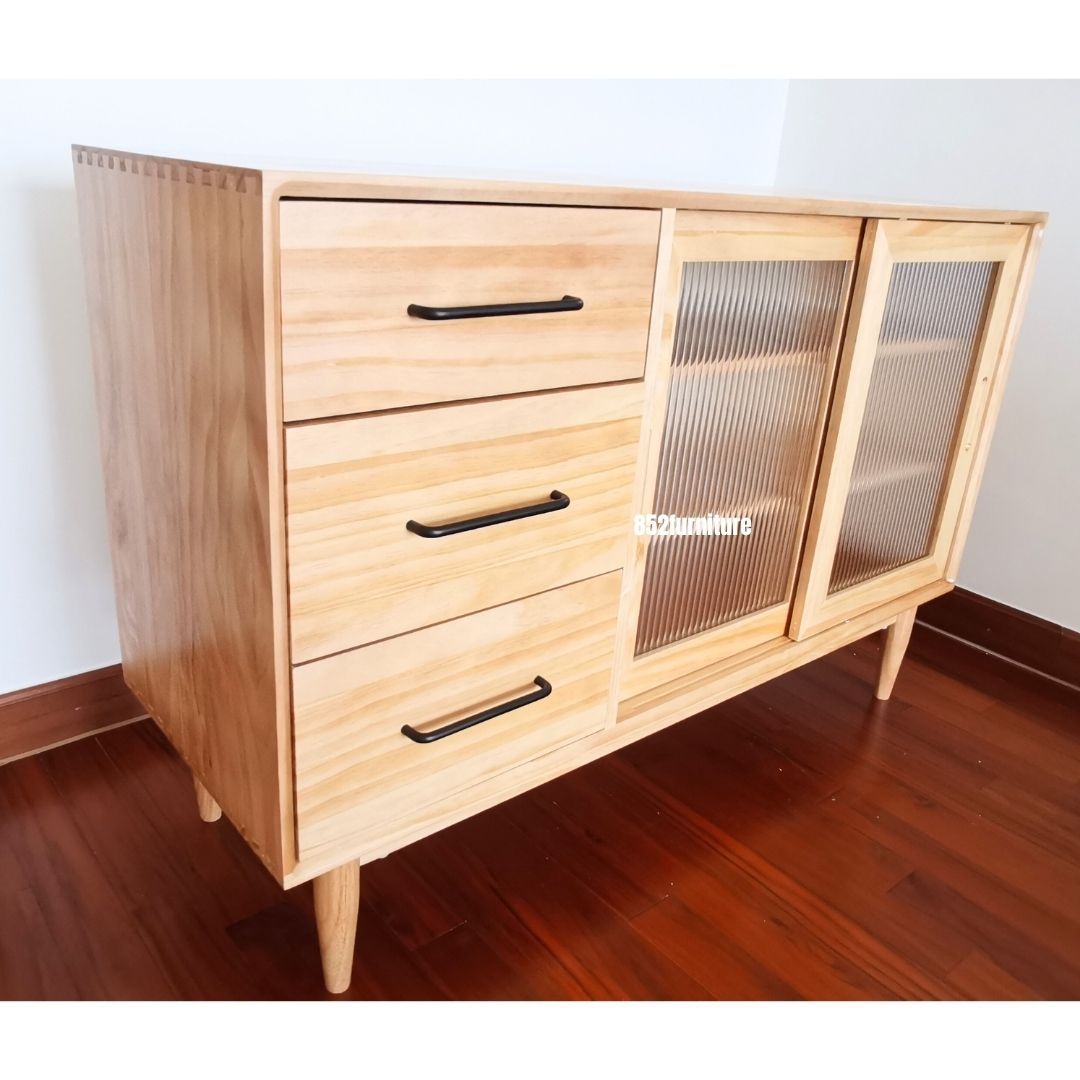 (包送貨安裝 | Delivery and Assembly Included) A109 日式長虹玻璃餐邊櫃 (dining sideboard)