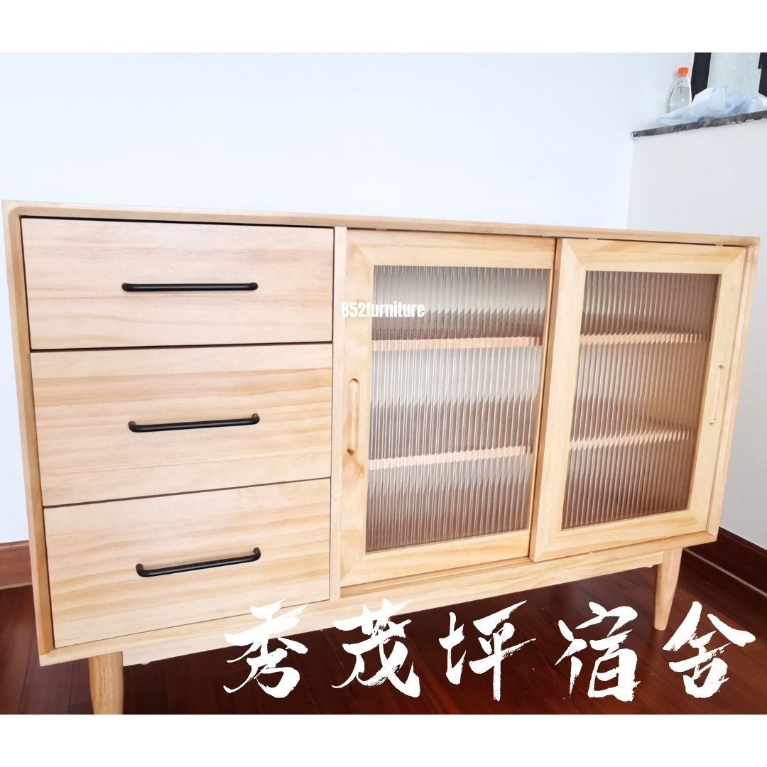 (包送貨安裝 | Delivery and Assembly Included) A109 日式長虹玻璃餐邊櫃 (dining sideboard)