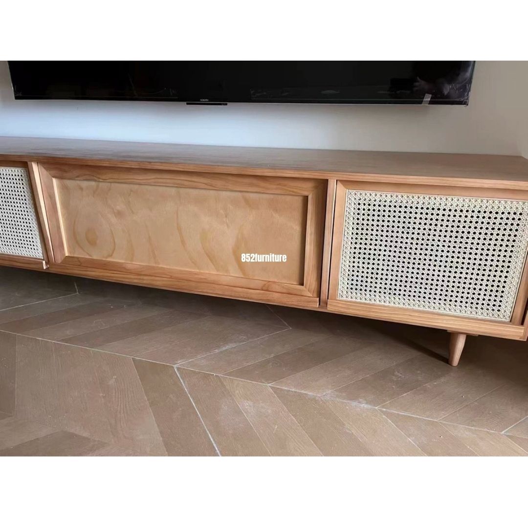 (包送貨安裝 | Delivery and Assembly Included) A008藤面電視櫃 (tv cabinet)
