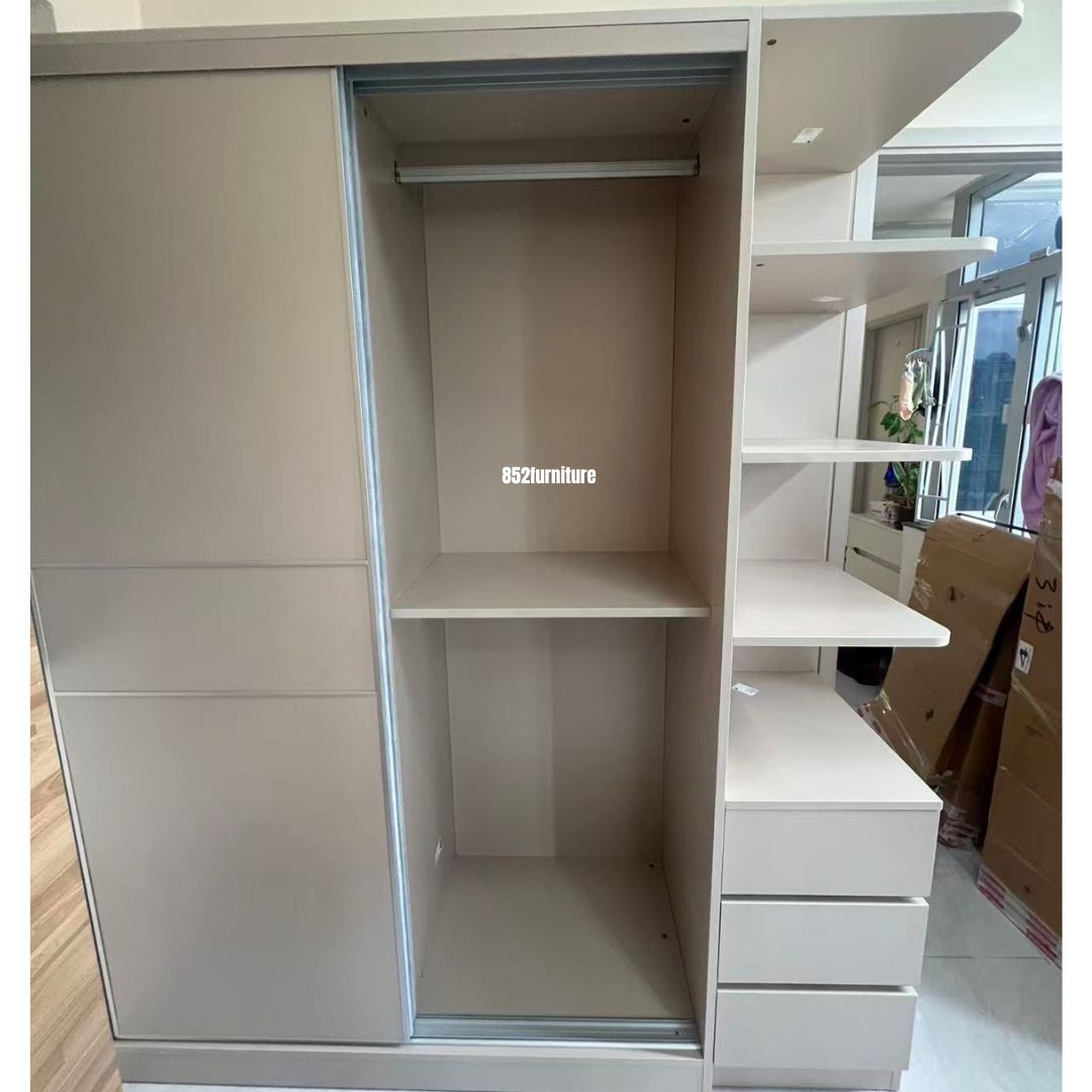(包送貨安裝 | Delivery and Assembly Included) A530趟門衣櫃 (Wooden sliding door wardrobe)