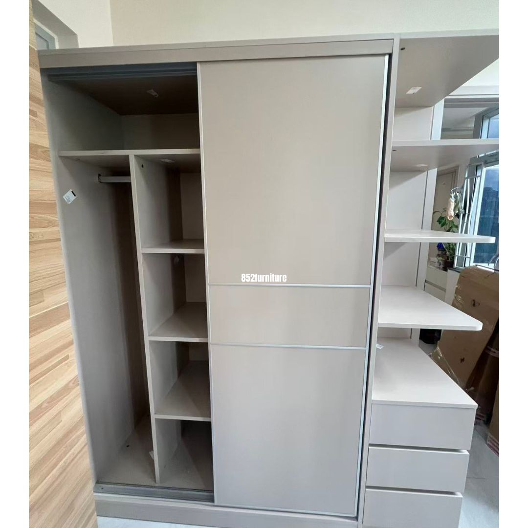 (包送貨安裝 | Delivery and Assembly Included) A530趟門衣櫃 (Wooden sliding door wardrobe)