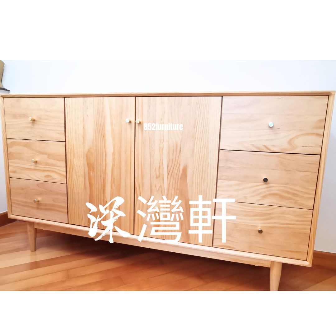 (包送貨安裝 | Delivery and Assembly Included) A030實木餐櫃 (dining sideboard)