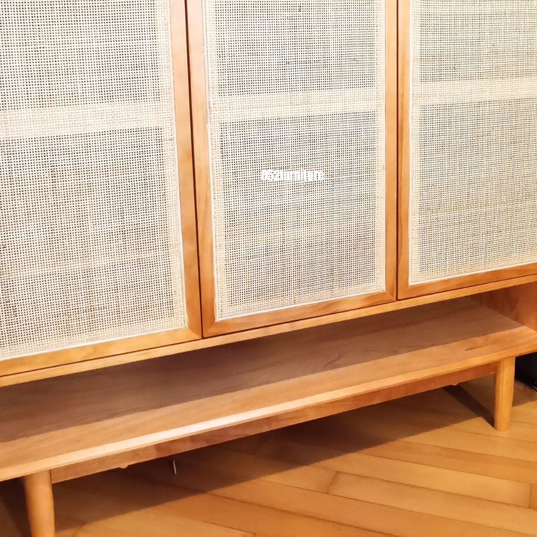 (包送貨安裝 | Delivery and Assembly Included)  A139 日式藤織面三門鞋櫃 (rattan shoe cabinet)