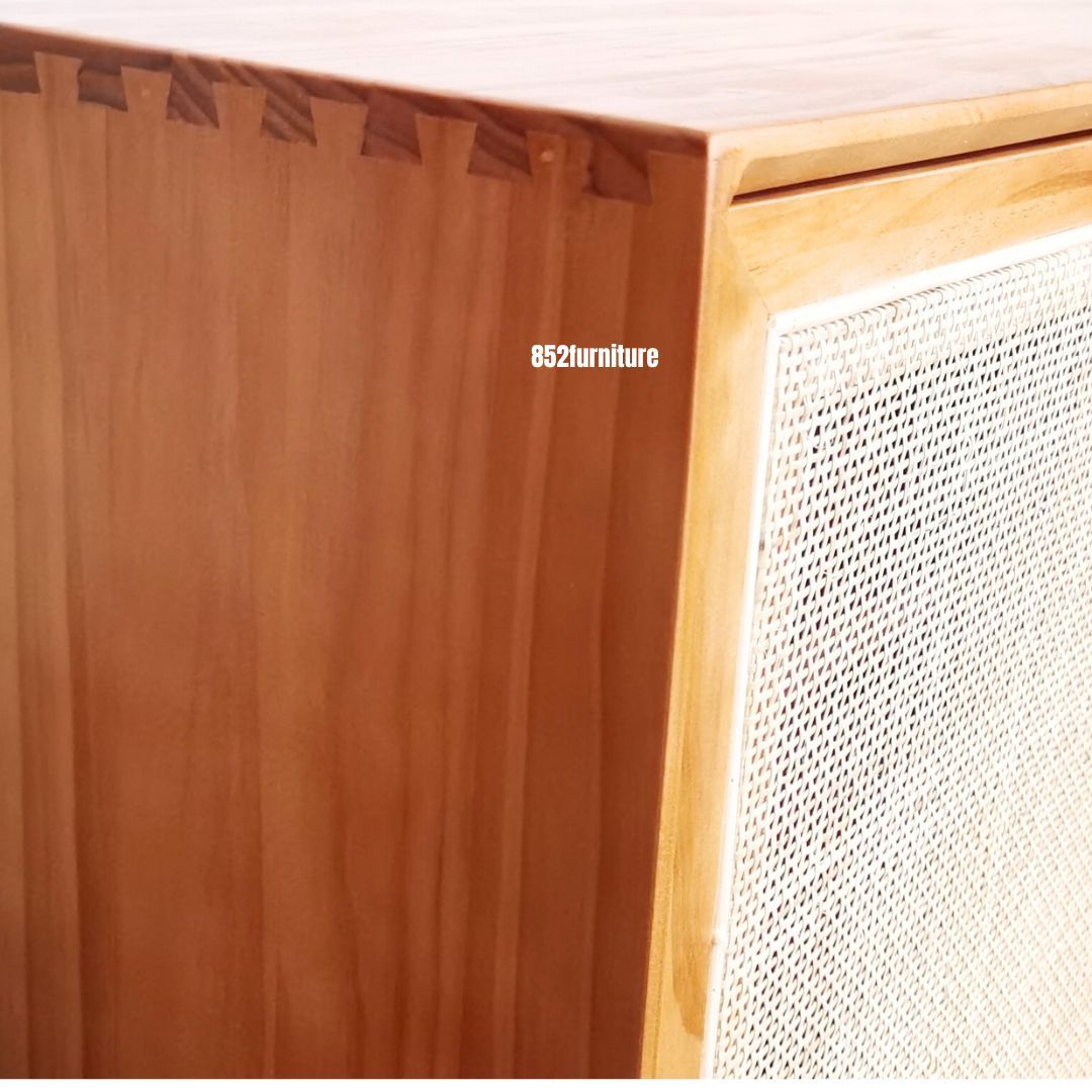 (包送貨安裝 | Delivery and Assembly Included)  A139 日式藤織面三門鞋櫃 (rattan shoe cabinet)